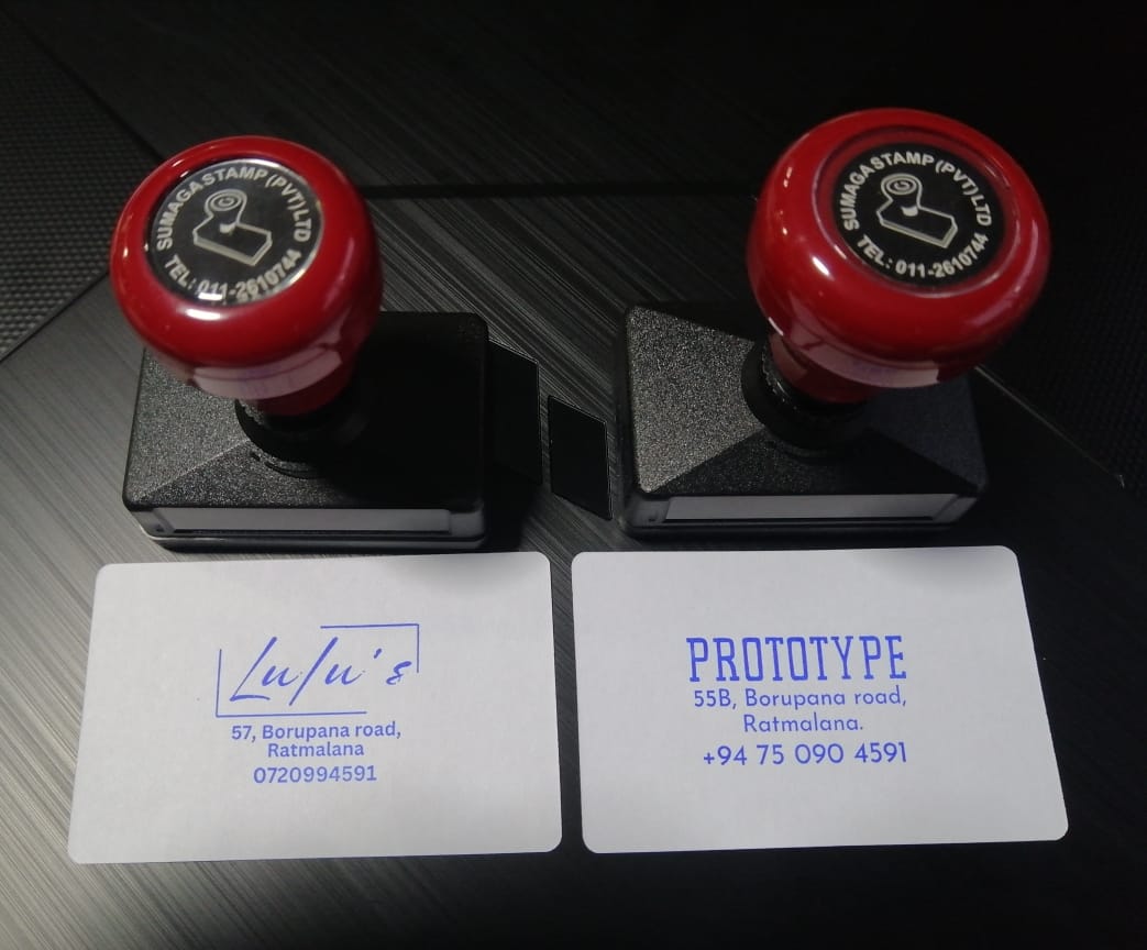 Custom Flash Stamp with Personalized Art or Text.